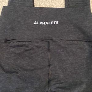 ALPHALETE OG REVIVAL LEGGINGS BLACK MARL MEDIUM
